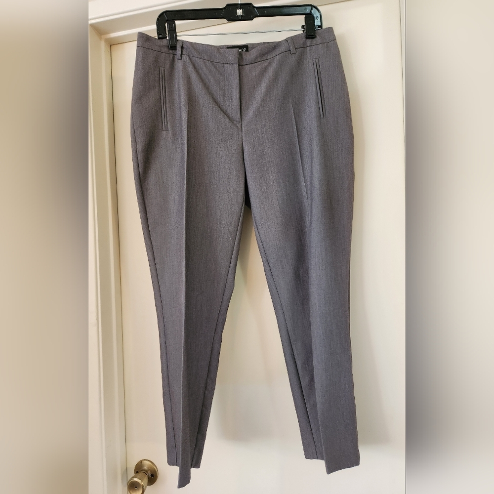 Topshop Womens Cropped High Rise Dress Pants Slacks Gray Size‎ 10